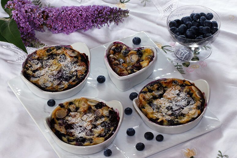 gratin de myrtilles