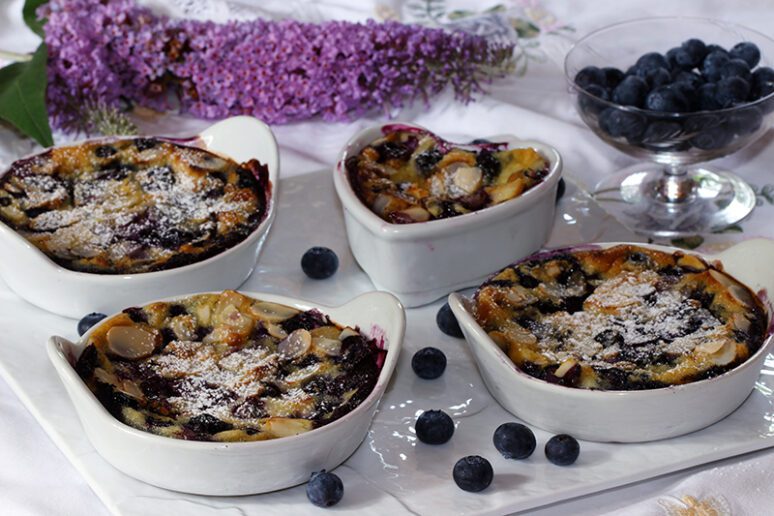 gratin de myrtilles
