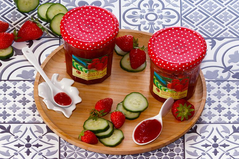 confiture fraises concombre
