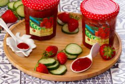 confiture fraises concombre