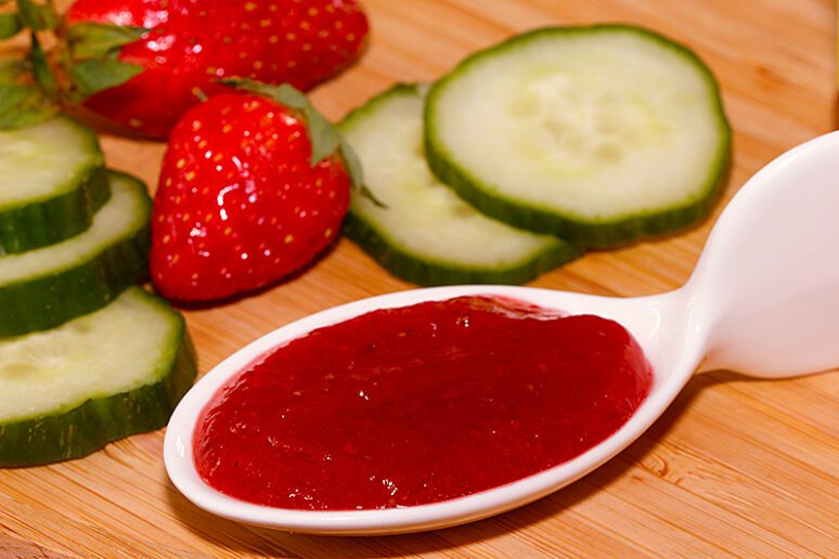 confiture fraises concombre