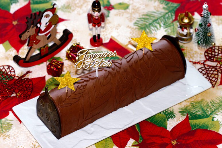 bûche chocolat orange
