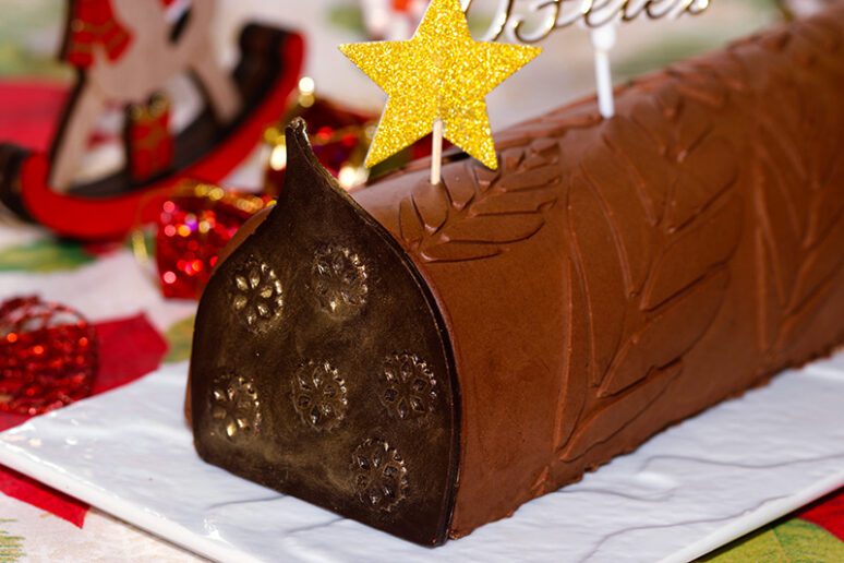 bûche chocolat orange
