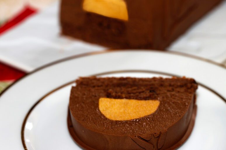 bûche chocolat orange