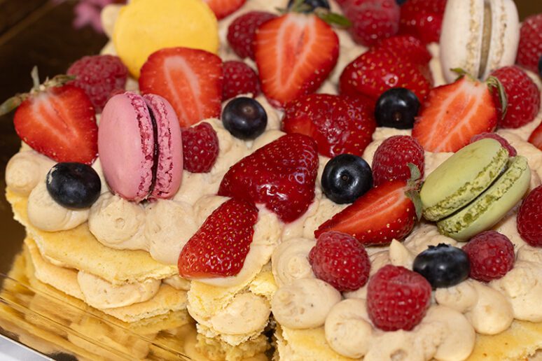 papillon en number cake