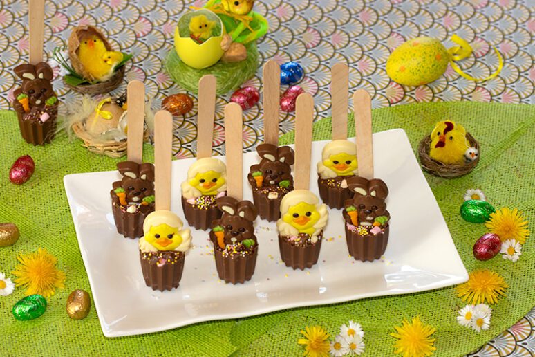 sucettes en chocolat