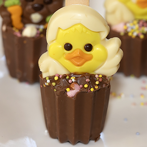 sucettes en chocolat