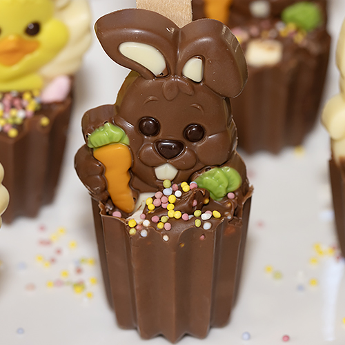 sucettes en chocolat