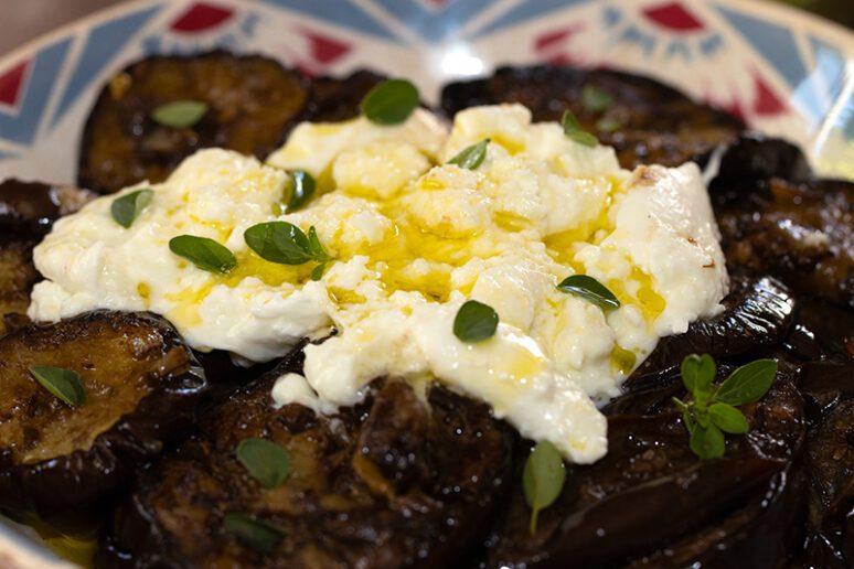 aubergines confites