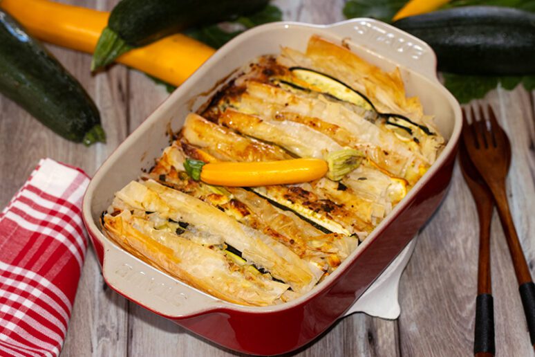 feuilleté aux courgettes