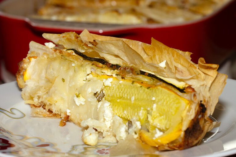 feuilleté aux courgettes
