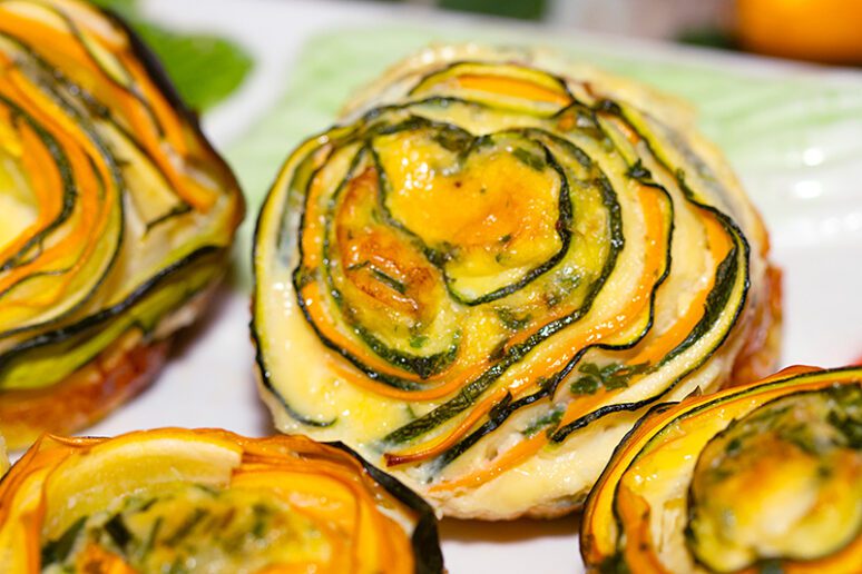spirales de courgettes