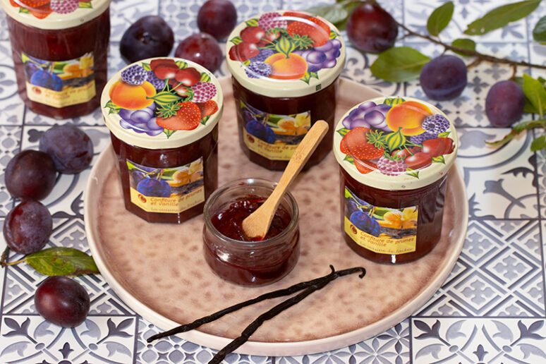 confiture prunes vanille
