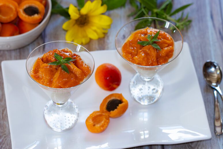 panna cotta abricots
