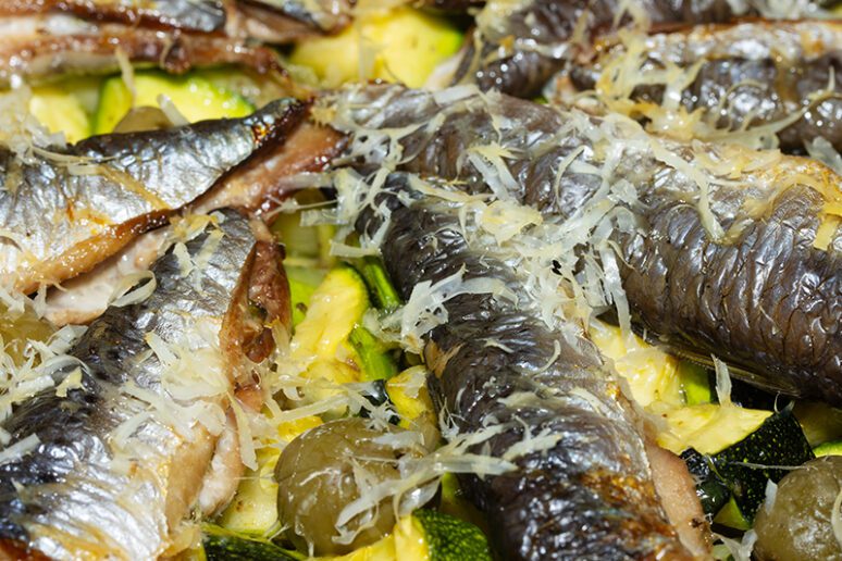 sardines courgettes