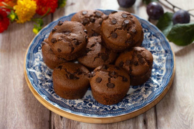 muffins chocolat aux quetsches