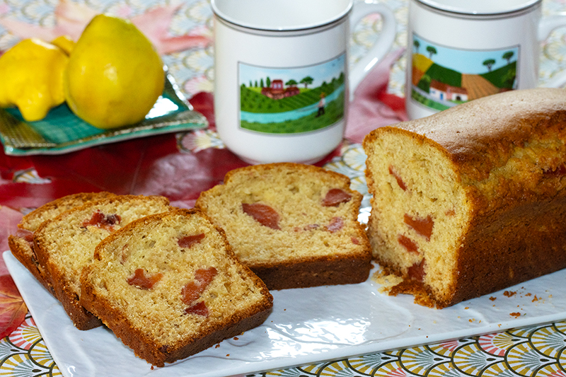 cake aux coings rôtis