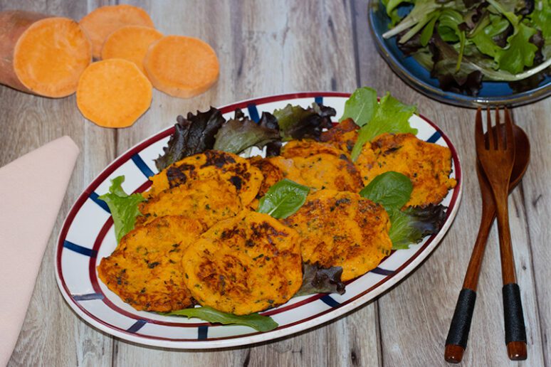 galettes de patate douce