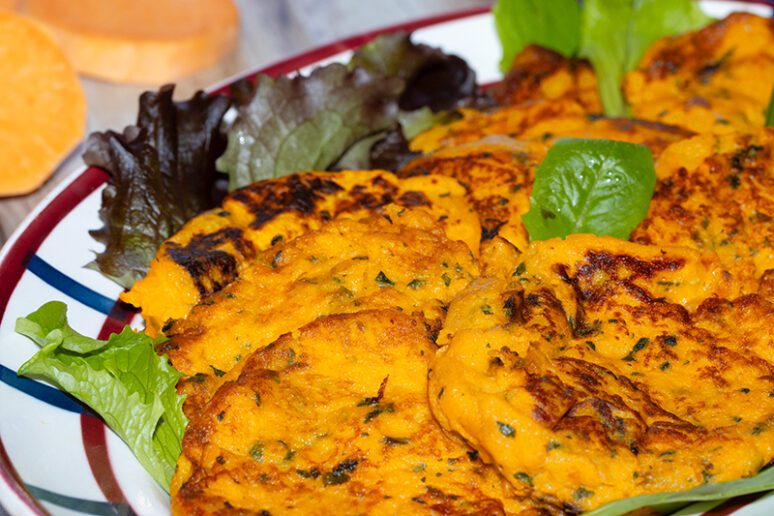 galettes de patate douce