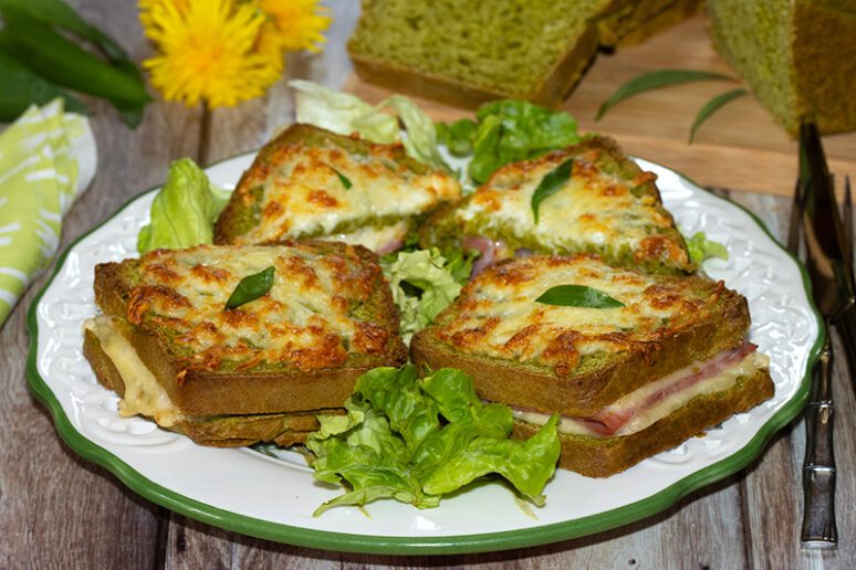 croque-monsieur à l’ail des ours
