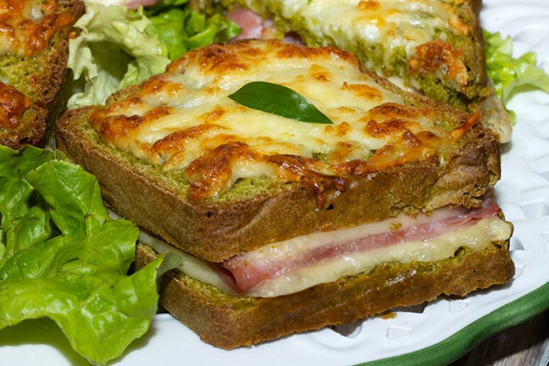 croque-monsieur à l’ail des ours