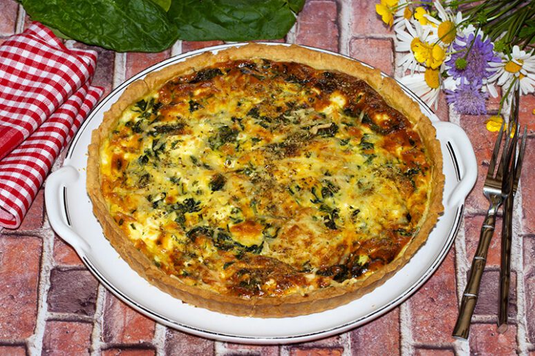 tarte aux épinards