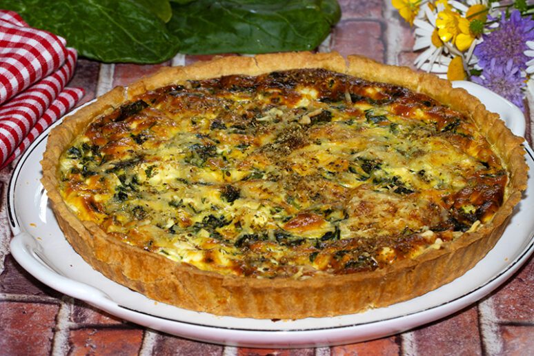 tarte aux épinards