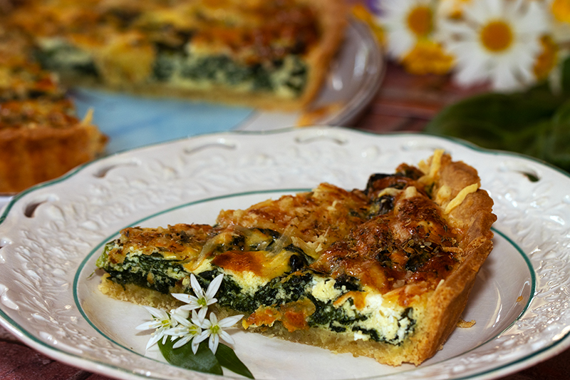 tarte aux épinards