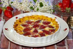 flan aux fraises