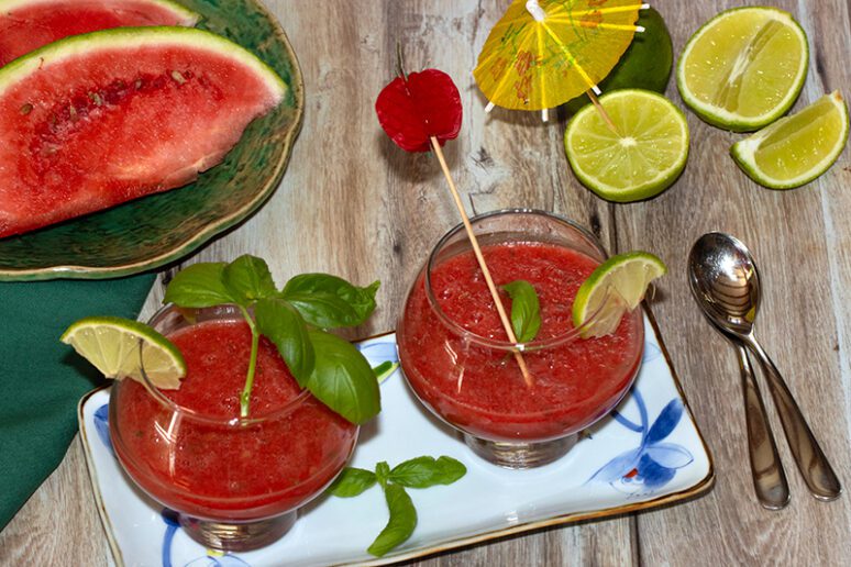 smoothie glacé pastèque