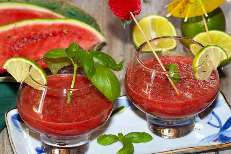 smoothie glacé pastèque