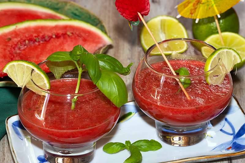 smoothie glacé pastèque