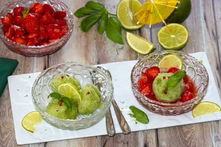 sorbet au basilic