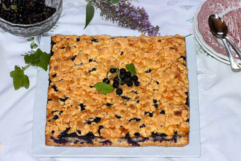 crumble au cassis