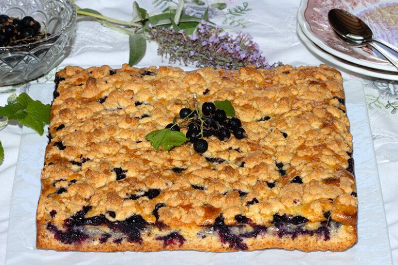 crumble au cassis