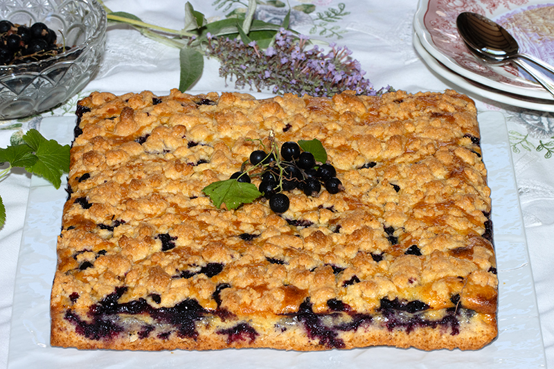 crumble au cassis