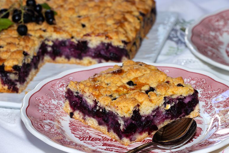 crumble au cassis