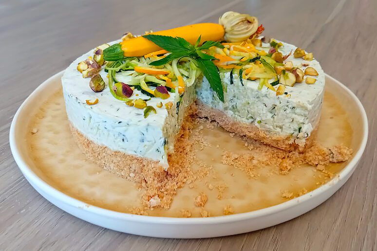 cheesecake courgettes