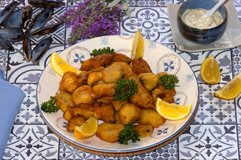 moules en beignets