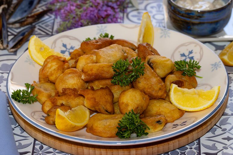 moules en beignets