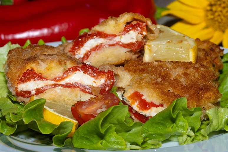 poivrons farcis panés