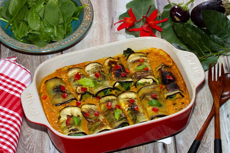 aubergines farcies curry
