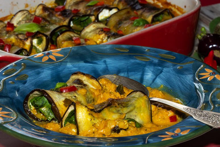 aubergines farcies curry