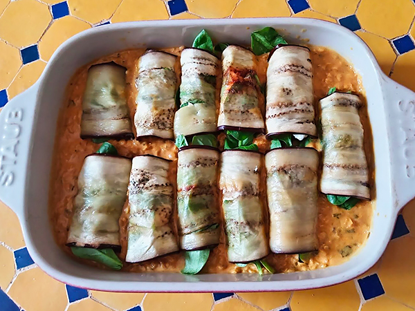 aubergines farcies curry
