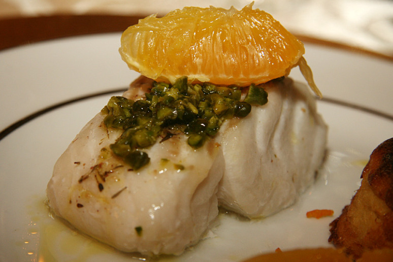cabillaud en croûte de pistache