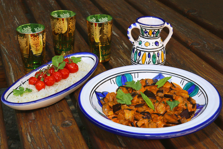 Curry d'aubergines