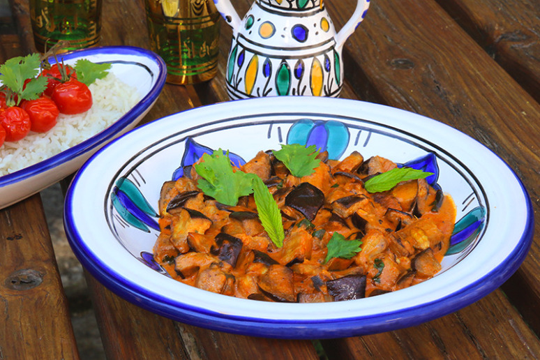 Curry d'aubergines