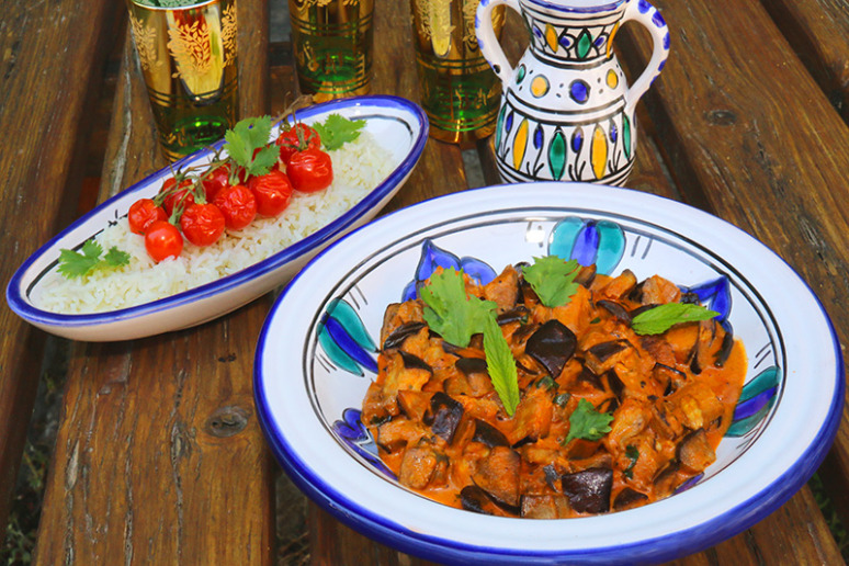 Curry d'aubergines
