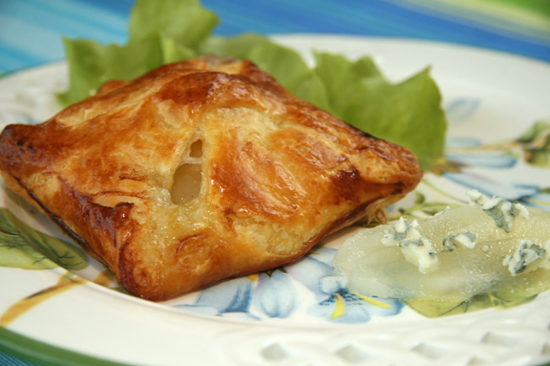 Feuilletés poires et roquefort