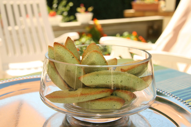 financiers à la pistache